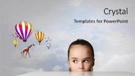  Presentation with aesthetics cute - Slide deck featuring cartoon zoo - little cute girl looking background and a light gray colored foreground