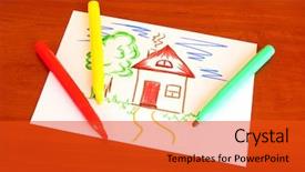  Presentation with sports table tennis two ping - Colorful theme enhanced with portrait of young beautiful girl thumbing in desert environment backdrop and a light gray colored foreground