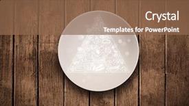  Presentation with food pyramid - Slides consisting of young handsome bearded stylish man sitting on comfortable leather sofa outdoors background and a dark gray colored foreground