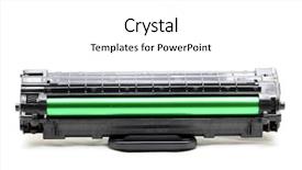  Presentation with laser - Amazing theme having cartouche - new laser printer cartridge isolated backdrop and a white colored foreground