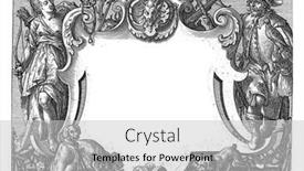  Presentation with head - Theme having cartouche-crowned-with-goat-s background and a light gray colored foreground