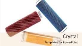  Presentation with water tap - Audience pleasing PPT theme consisting of cleaning of tap water backdrop and a lemonade colored foreground