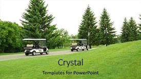  Presentation with self driving cars - Amazing slide set having carts driving along the road backdrop and a seafoam green colored foreground