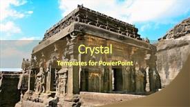  Presentation with india temple - Amazing theme having carved buddhist temple aurangabad maharashtra backdrop and a tawny brown colored foreground