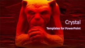  Presentation with race car a red racing - Cool new slide set with carved-gargoyle-sculpture-with-red backdrop and a wine colored foreground