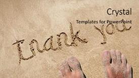 Presentation with gratitude - Theme enhanced with carved in a golden sand background and a soft green colored foreground