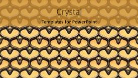  Presentation with pattern - Presentation theme consisting of carved-oriental-pattern-seamless background and a gold colored foreground