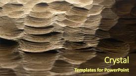  Presentation with timber wood wood texture wood - Cool new PPT layouts with carved wood waves texture background backdrop and a tawny brown colored foreground