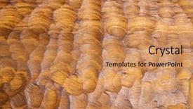  Presentation with brown wood texture - Presentation design enhanced with carved wooden surface as abstract background and a coral colored foreground