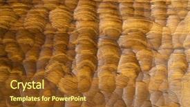  Presentation with wood carving tools - PPT theme having carved wooden surface as abstract background and a tawny brown colored foreground