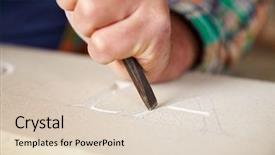  Presentation with stone cross all things work together - Beautiful slide set featuring carver - close up of stone mason backdrop and a lemonade colored foreground