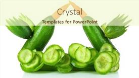  Presentation with hummingbirds - Beautiful theme featuring carving vegetable pattern of hummingbirds isolated on white backdrop and a cream colored foreground