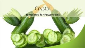  Presentation with hummingbirds - PPT layouts featuring carving vegetable pattern of hummingbirds isolated on white background and a soft green colored foreground