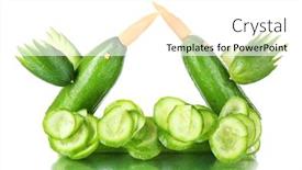  Presentation with hummingbirds - Audience pleasing PPT theme consisting of carving vegetable pattern of hummingbirds isolated on white backdrop and a white colored foreground