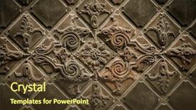  Presentation with architecture - Amazing presentation theme having close-up of architecture detail backdrop and a tawny brown colored foreground