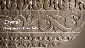  Presentation with mission - Slides having carvings at a spanish mission background and a  colored foreground