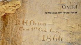  Presentation with western - Cool new slides with carvings-from-western-travelers backdrop and a coral colored foreground