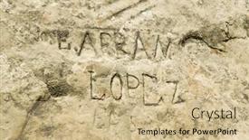  Presentation with western - Amazing PPT layouts having carvings-from-western-travelers backdrop and a soft green colored foreground