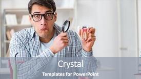  Presentation with medical student - Beautiful presentation theme featuring cary book - medical student learning dentistry backdrop and a  colored foreground