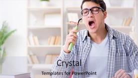  Presentation with medical student - Audience pleasing slide deck consisting of cary book - medical student learning dentistry backdrop and a light blue colored foreground