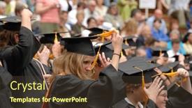  Presentation with graduation - Audience pleasing presentation theme consisting of cary-nc-may-15-girls backdrop and a tawny brown colored foreground