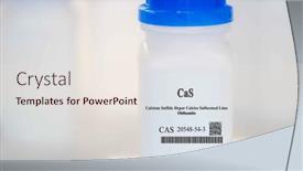  Presentation with calcium - PPT layouts having cas-calcium-sulfide-hepar-calcies background and a sky blue colored foreground
