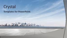  Presentation with blue marble - PPT theme enhanced with  background and a  colored foreground