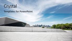  Presentation with blue marble - Beautiful presentation theme featuring  backdrop and a  colored foreground