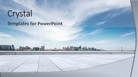  Presentation with blue marble - Presentation design having  background and a  colored foreground