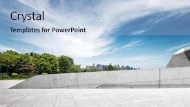  Presentation with blue marble - Presentation theme consisting of  background and a  colored foreground