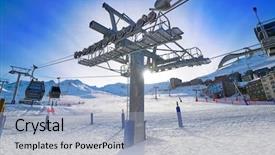  Presentation with resort - Theme with casa resort in grandvalira sector background and a light blue colored foreground