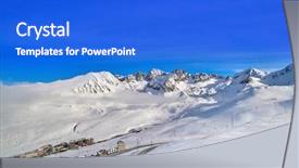  Presentation with dance em casa - Audience pleasing theme consisting of casa resort in grandvalira sector backdrop and a cobalt blue colored foreground