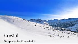  Presentation with resort - Colorful PPT layouts enhanced with casa resort in grandvalira sector backdrop and a light gray colored foreground