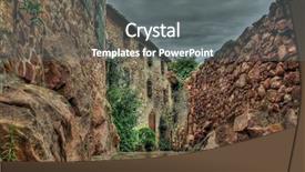  Presentation with house - Beautiful PPT layouts featuring casais - house within the walls backdrop and a gray colored foreground