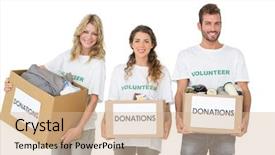  Presentation with young people diversity - Cool new presentation design with church of archangel michael in yaroslavl golden ring of russia backdrop and a tawny brown colored foreground