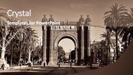  Presentation with access - Beautiful slide set featuring casanovas as the main access backdrop and a coral colored foreground