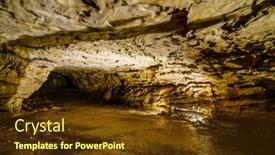  Presentation with kentucky - Presentation featuring cascade-cave-in-carter-caves background and a tawny brown colored foreground