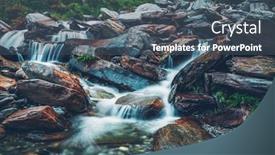  Presentation with himachal pradesh - Beautiful PPT theme featuring cascade of bhagsu waterfall bhagsu himachal pradesh india backdrop and a dark gray colored foreground