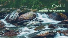  Presentation with himachal pradesh - PPT theme consisting of cascade-of-bhagsu-waterfall-bhagsu background and a tawny brown colored foreground