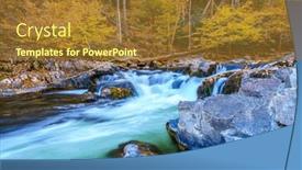  Presentation with north carolina - Presentation theme with cascade-on-big-laurel-creek and a  colored foreground