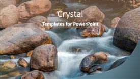  Presentation with waterfalls - Cool new presentation theme with cascade waterfalls stony creek backdrop and a tawny brown colored foreground