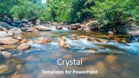  Presentation with waterfalls - Amazing slides having cascade waterfalls stony creek backdrop and a seafoam green colored foreground