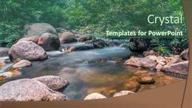  Presentation with waterfalls - Amazing slides having cascade waterfalls stony creek backdrop and a ocean colored foreground