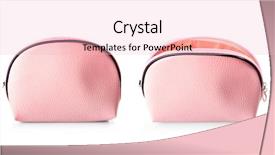  Presentation with cosmetic - Audience pleasing presentation consisting of case - stylish cosmetic bag on white backdrop and a lemonade colored foreground