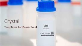  Presentation with laboratory chemical white - Slide set consisting of case-calcium-selenide-cas-1305 background and a sky blue colored foreground