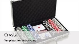  Presentation with aluminium - Audience pleasing presentation theme consisting of case competition - aluminium suitcase with poker set backdrop and a white colored foreground