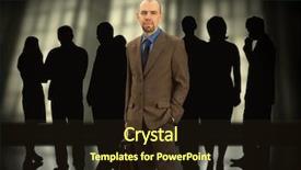  Presentation with case - Presentation design having case competition - businessman with his group made background and a wine colored foreground