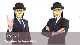  Presentation with mardi gras mask and beads - Beautiful slide deck featuring case conceptualization - man with mask isolated backdrop and a  colored foreground