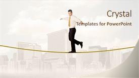  Presentation with walking young wild jaguar - Audience pleasing slide set consisting of case conceptualization - young elegant businessman walking backdrop and a cream colored foreground