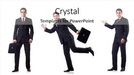  Presentation with case - Beautiful theme featuring case management - collage of businessman isolated backdrop and a cream colored foreground